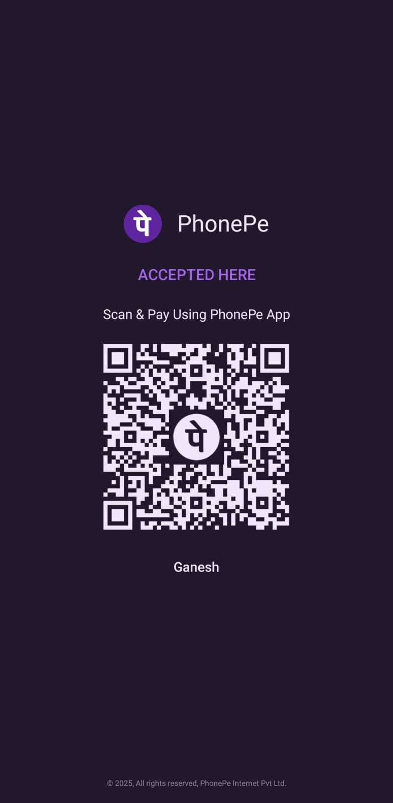 Payment QR Code